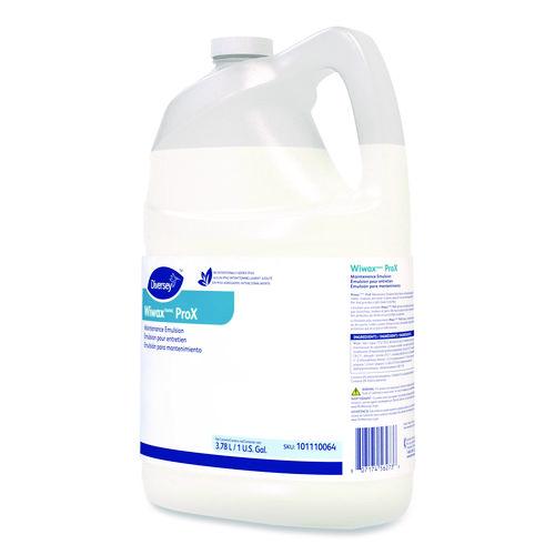 Image of Diversey 101110064 Wiwax ProX Maintenance Emulsion, 1 gal Bottle, 4/Carton