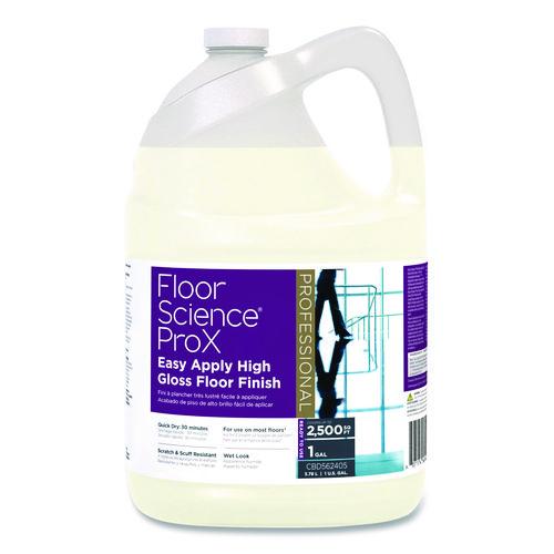 Image of Diversey CBD562405 Floor Science ProX Easy Apply High Gloss Floor Finish, 1 gal Bottle, 4/Carton