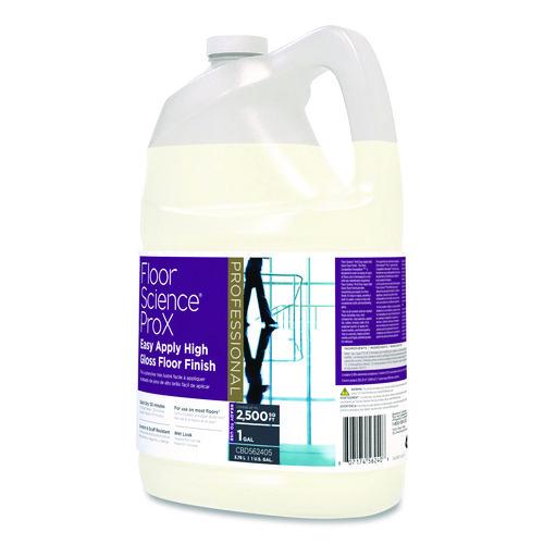 Image of Diversey CBD562405 Floor Science ProX Easy Apply High Gloss Floor Finish, 1 gal Bottle, 4/Carton