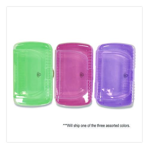 Image of Pep Rally 61750 Pencil Case, 2 Compartments, 9.13" x 5.7" x 2.5", Randomly Assorted Color
