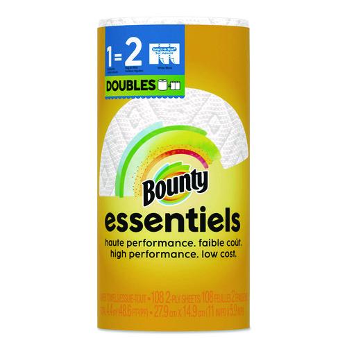 Image of Bounty® 80810311 Essentials Select-A-Size Kitchen Roll Paper Towels, 2-Ply, 108 Sheets/Roll, 24 Rolls/Carton