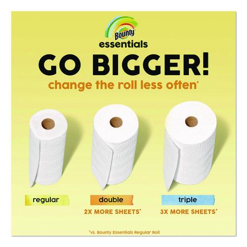Image of Bounty® 80810311 Essentials Select-A-Size Kitchen Roll Paper Towels, 2-Ply, 108 Sheets/Roll, 24 Rolls/Carton