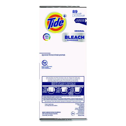 Image of Tide® 80811551 Laundry Detergent with Bleach, HE Compatible, 80 Loads, Tide Original Scent, Powder, 129 oz Box