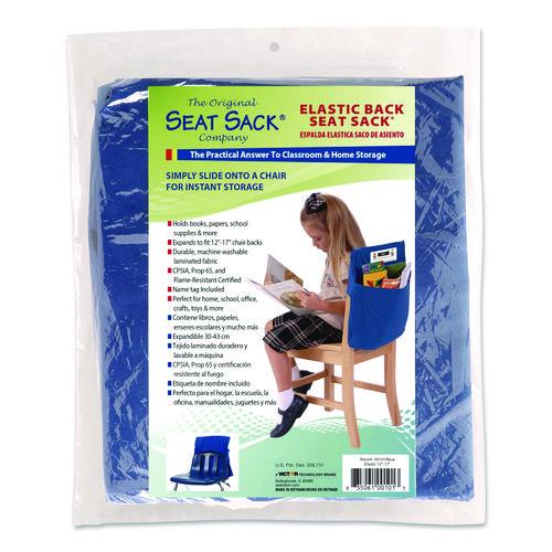 Image of Victor® 00101 Elastic-Back Seat Sack for Chairs 12" to 17" Wide, 11 x 16 x 14, Fabric, Blue