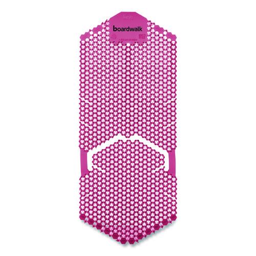 Image of Boardwalk® TSU-P-006I006I-01-AAS80 Vertical Urinal Screen, Spiced Apple Scent, Red, 5.22 oz, 6/Carton