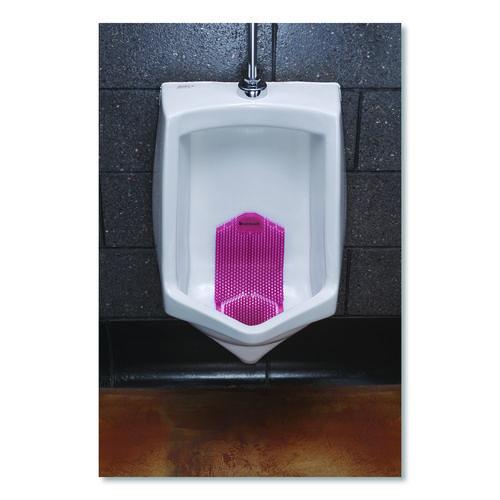 Image of Boardwalk® TSU-P-006I006I-01-AAS80 Vertical Urinal Screen, Spiced Apple Scent, Red, 5.22 oz, 6/Carton