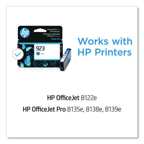 Image of HP 4K0T0LN HP 923 (4K0T0LN) Cyan Original Ink Cartridge