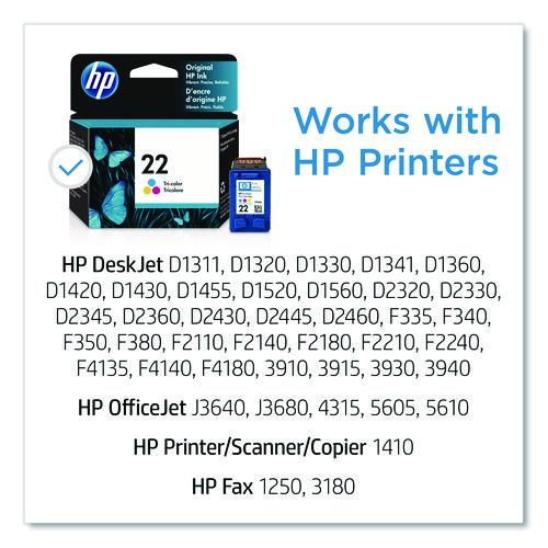 Image of HP C9352AN#140 HP 22, (c9352an) Tri-Color Original Ink Cartridge