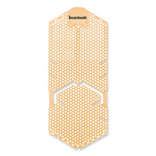 Image of Boardwalk® TSU-P-006I006I-25-AAS80 Vertical Urinal Screen, Summer Sunshine Scent, Yellow, 5.22 oz, 6/Carton