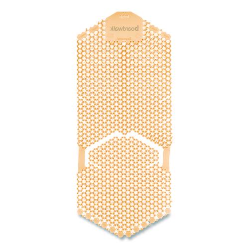 Image of Boardwalk® TSU-P-006I006I-25-AAS80 Vertical Urinal Screen, Summer Sunshine Scent, Yellow, 5.22 oz, 6/Carton