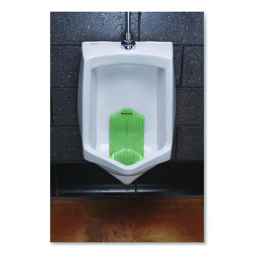 Image of Boardwalk® TSU-P-006I006I-02-AAS80 Vertical Urinal Screen, Cucumber Melon Scent, Green, 5.22 oz, 6/Carton