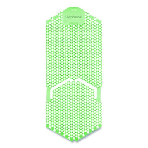 Image of Boardwalk® TSU-P-006I006I-02-AAS80 Vertical Urinal Screen, Cucumber Melon Scent, Green, 5.22 oz, 6/Carton
