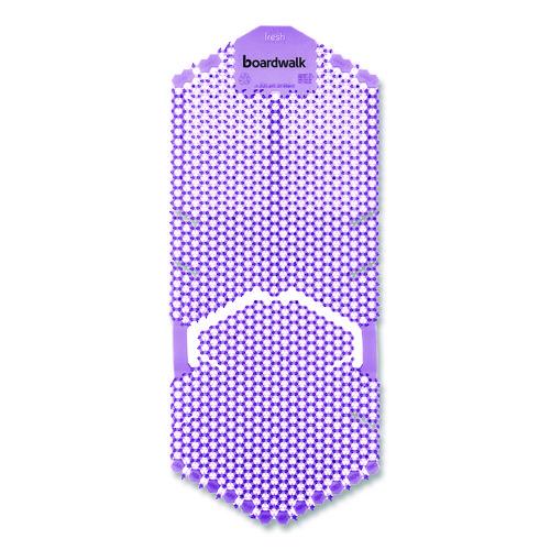 Image of Boardwalk® TSU-P-006I006I-11-AAS80 Vertical Urinal Screen, Lavender Scent, Purple, 5.22 oz, 6/Carton