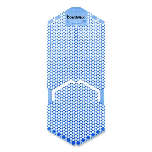 Image of Boardwalk® TSU-P-006I006I-06-AAS80 Vertical Urinal Screen, Cotton Blossom Scent, Blue, 5.22 oz, 6/Carton