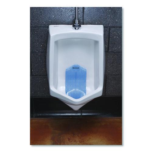 Image of Boardwalk® TSU-P-006I006I-06-AAS80 Vertical Urinal Screen, Cotton Blossom Scent, Blue, 5.22 oz, 6/Carton