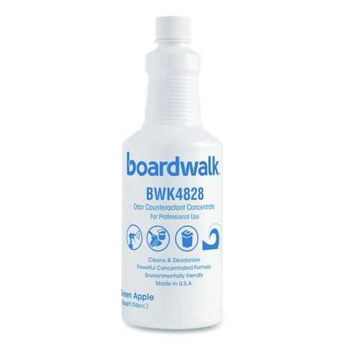 Image of Boardwalk® 103Q-P-000I012M-26-21430 Liquid Deodorizer, Green Apple, 32 oz Bottle, 12/Carton