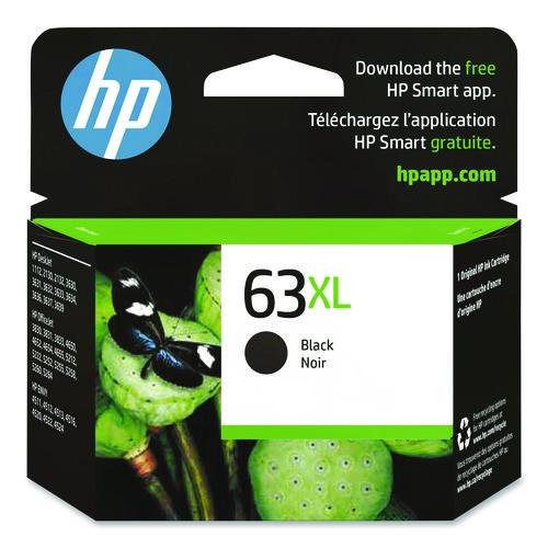Image of HP F6U64AN#140 HP 63xl, (f6u64an) High-Yield Black Original Ink Cartridge