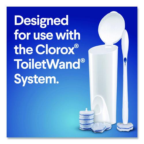 Image of Clorox® 31049 ToiletWand Toilet Cleaning Refills, Disinfecting Scrubbing Pads, 20 Count, 4/Carton