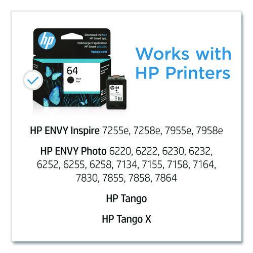 Image of HP N9J90AN#140 HP 64, (n9j90an) Black Original Ink Cartridge