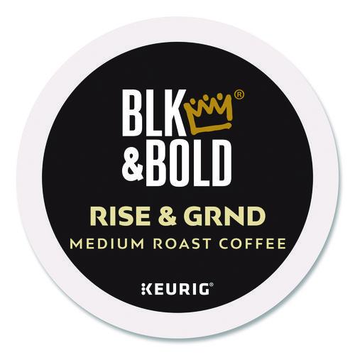 Image of BLK & Bold® 5000372407 Rise and GRND K-Cups, 0.41 oz K-Cup, 20/Box