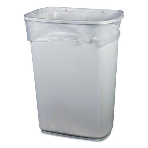 Image of Heritage Z7660WN R01 High-Density Waste Can Liners, 60 gal, 22 mic, 38" x 60", Natural, 25 Bags/Roll, 6 Rolls/Carton