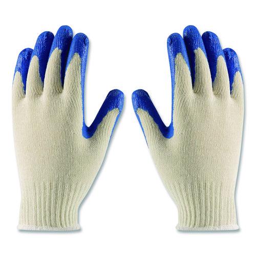 Image of PIP 39-C122/XL Seamless Knit Cotton/Polyester Gloves, EN388: 2011, X-Large, Natural/Blue, 12 Pairs