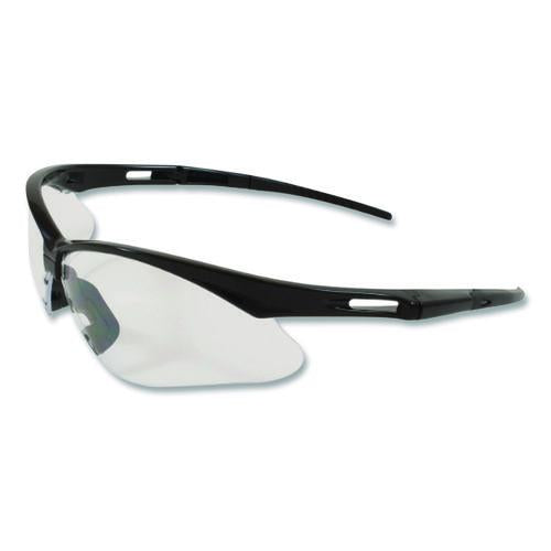 Image of Bouton® 250-AN-10111 Anser Optical Safety Glasses, Black Half Frame, Clear Dual Anti-Fog Lens