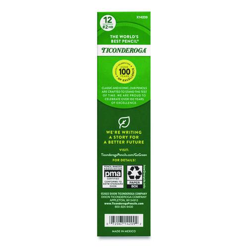 Image of Ticonderoga® 142090002 Erasable Colored Pencils, 2.6 mm, 2B (#2), Blue Lead, Blue Barrel, 12/Pack