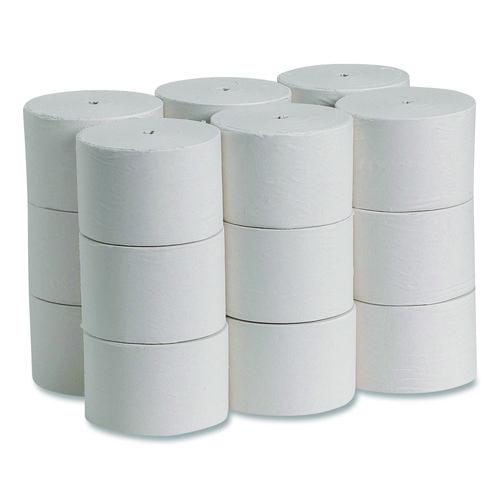 Image of Georgia Pacific® Professional 19374 Compact Coreless One-Ply Bath Tissue, Septic Safe, White, 3,000 Sheets/Roll, 18 Rolls/Carton
