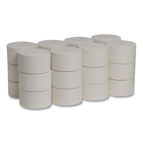 Image of Georgia Pacific® Professional 11728 Pacific Blue Ultra Coreless Toilet Paper, Septic Safe, 2-Ply, White, 1,700 Sheets/Roll, 24 Rolls/Carton