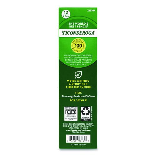 Image of Dixon® 133040002 Ticonderoga Laddie Woodcase Pencil with Microban, HB (#2), Black Lead, Yellow Barrel, 12/Pack