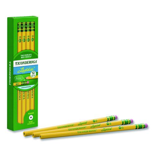 Image of Dixon® 133040002 Ticonderoga Laddie Woodcase Pencil with Microban, HB (#2), Black Lead, Yellow Barrel, 12/Pack