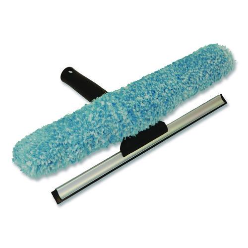 Image of Boardwalk® 6155-BWK Window Cleaning Kit, 12" Wide Combo Washer/Squeegee, 8 ft Extension Pole, 4" Wide Scraper with 8" Handle