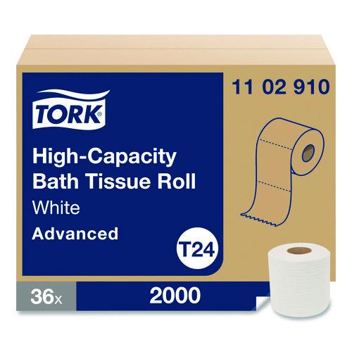 Image of Tork® 1102910 Advanced High-Capacity Bath Tissue, Septic Safe, One-Ply, White, 2,000 Sheets/Roll, 36 Rolls/Carton