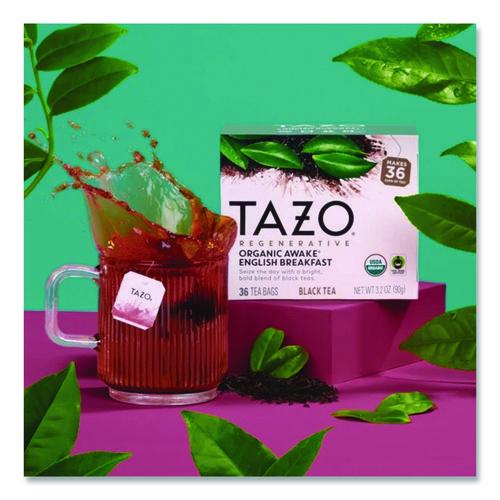 Image of Tazo® TAZ00303 Tea Bags, Organic Awake English Breakfast, 16/Box
