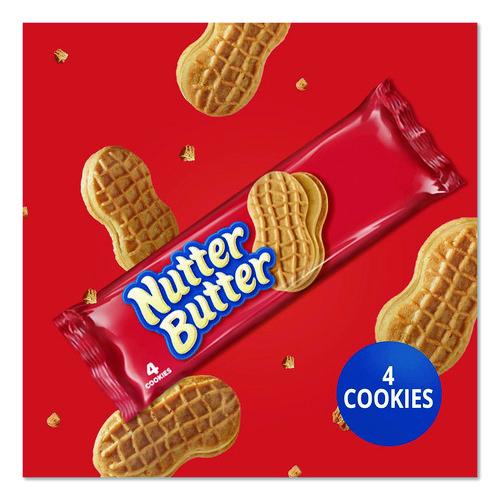 Image of Nabisco® 440000783500 Nutter Butter, Peanut Butter, 1.9 oz, 4 Cookies/Pack, 10 Packs/Box