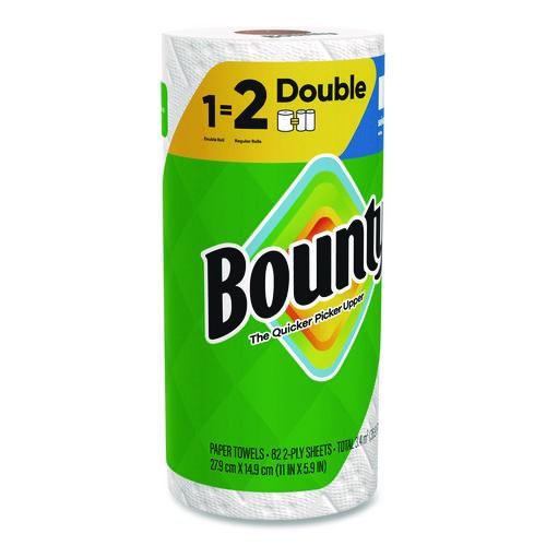 Image of Bounty® 80798319 Select-a-Size Kitchen Roll Paper Towels, 2-Ply, 5.9 x 11, White, 82 Sheets/Double Roll, 24 Rolls/Carton