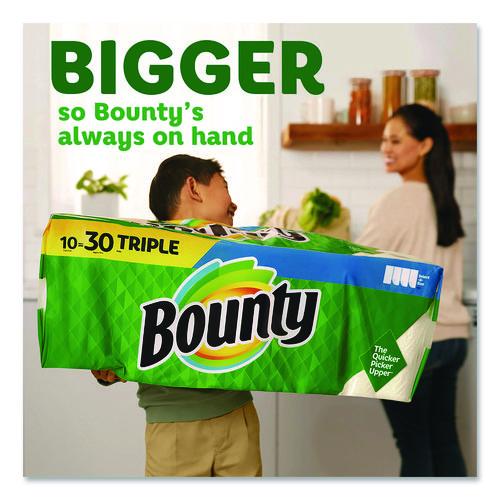 Image of Bounty® 80798319 Select-a-Size Kitchen Roll Paper Towels, 2-Ply, 5.9 x 11, White, 82 Sheets/Double Roll, 24 Rolls/Carton