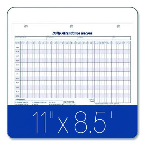 Image of AdamsÂ® Attendance Records, One Part (No Copies), 11 x 8.5, 50 Forms Total