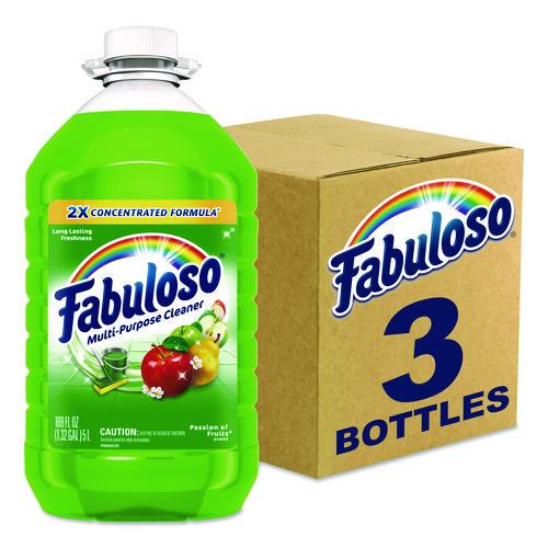 Image of Fabuloso® 61037887 Multi-Use Cleaner, Passion of Fruits Scent, 169 oz Bottle, 3/Carton