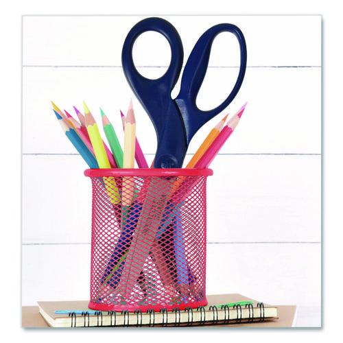 Image of Westcott® 17509 Titanium Bonded Scissors, 8" Long, 3.5" Cut Length, Straight Navy Handle