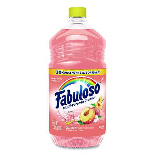 Image of Fabuloso® 61046751 Multi-Use Cleaner, Peach Scent, 56 oz Bottle, 6/Carton