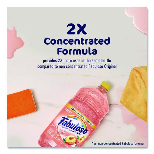 Image of Fabuloso® 61046751 Multi-Use Cleaner, Peach Scent, 56 oz Bottle, 6/Carton