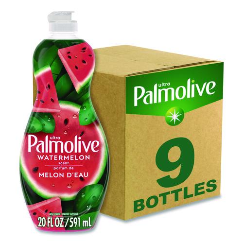 Image of Ultra Palmolive® 61047428 Dishwashing Liquid, Watermelon Scent, 20 oz Bottle, 9/Carton
