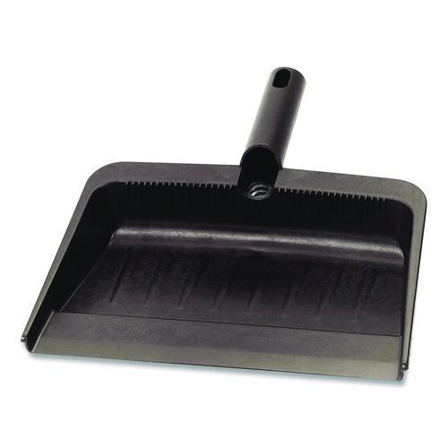 Image of Carlisle 36143703 Flo-Pac Flexible Plastic Dustpan, 8 x 12, Plastic, Black