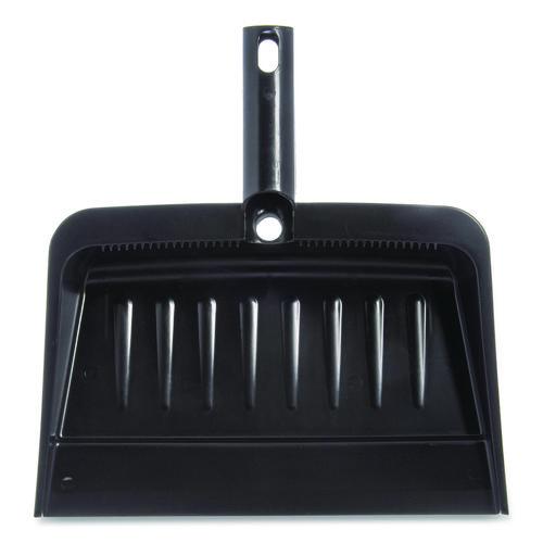 Image of Carlisle 36143703 Flo-Pac Flexible Plastic Dustpan, 8 x 12, Plastic, Black