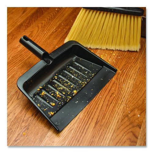 Image of Carlisle 36143703 Flo-Pac Flexible Plastic Dustpan, 8 x 12, Plastic, Black