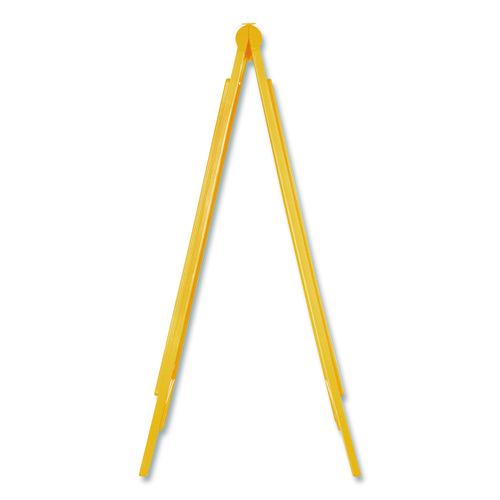 Image of Carlisle 3690000 Wet Floor Sign (English/Spanish), 11 x 25 x 25, Yellow