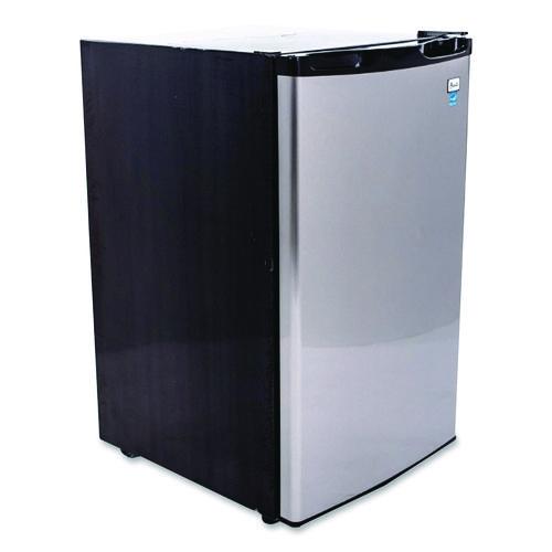 Image of Avanti 4.4 Cu.ft. Auto-Defrost Refrigerator, 19.25 X 22 X 33, Black With Stainless Steel Door
