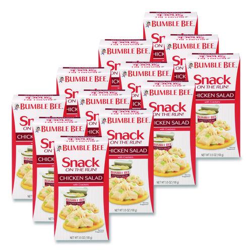 Image of Bumble Bee® KAR70820 Snack On The Run Chicken Salad With Crackers, 3.5 Oz Pack, 12/carton